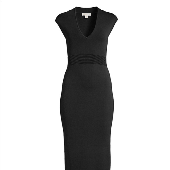 Gorgeous Michael Kors black knit midi dress - Picture 3 of 3